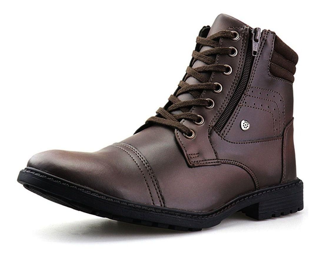 sapato coturno bota masculina casual social adventure worker
