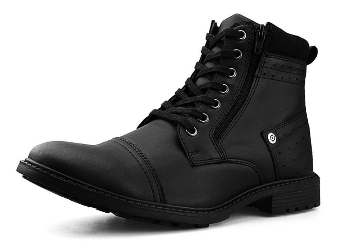 sapato coturno bota masculina casual social adventure worker