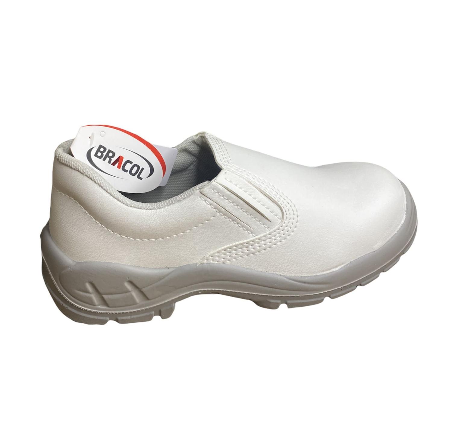 Sapato de segurança branco elástico solado pu bidensidade bse bracol bico  plástico ca 25686 - Sapato de Segurança - Magazine Luiza