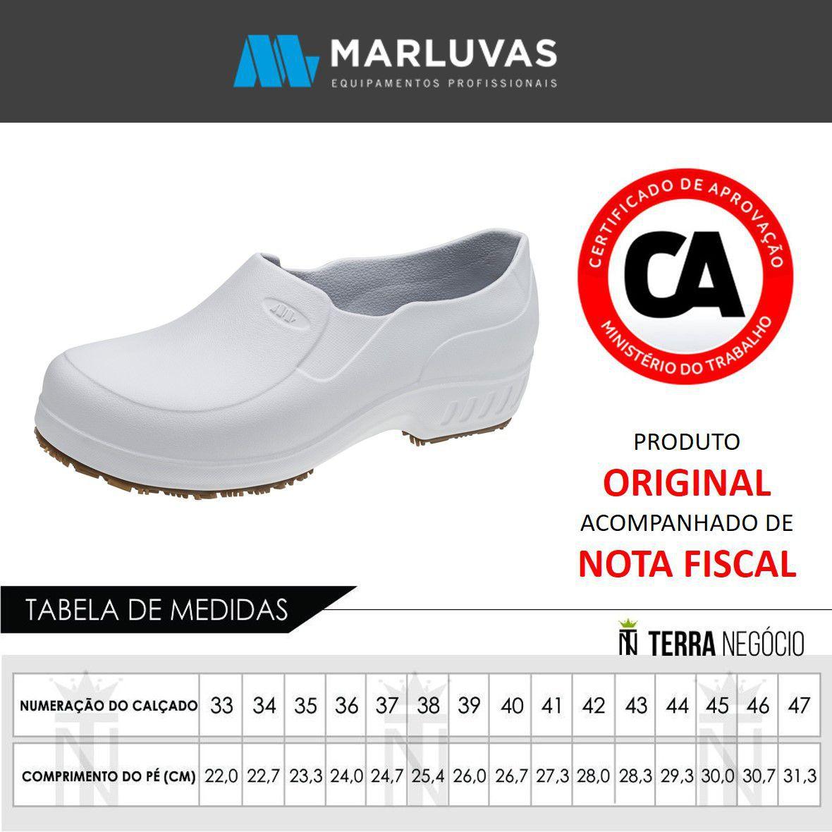 Sapato EPI Sanitário EVA Impermeável 101 Flex Clean Marluvas - Sapato de  Segurança - Magazine Luiza
