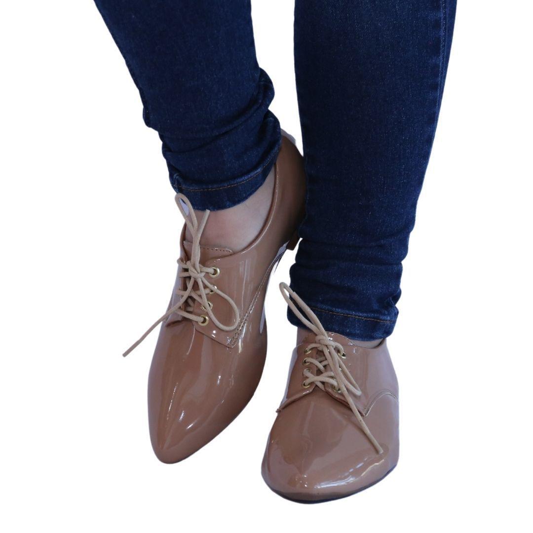 Sapato Feminino nude bico fino Sapato oxford - Use Sapatilhas - Oxford  Feminino - Magazine Luiza