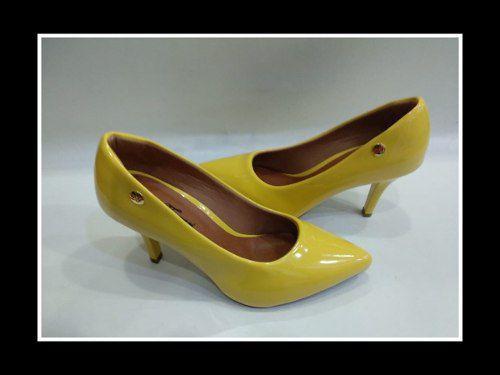 sapato feminino amarelo