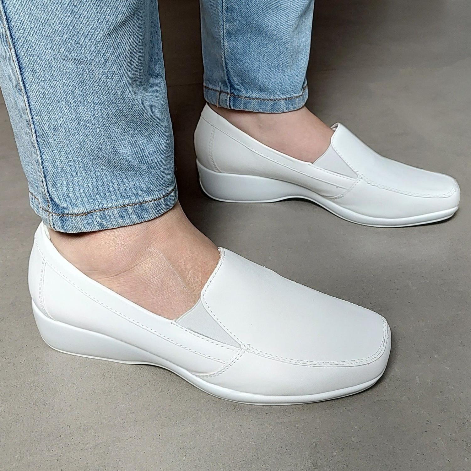 Sapato Enfermagem Tenis Impermeavel Feminino Branco Enfermagem