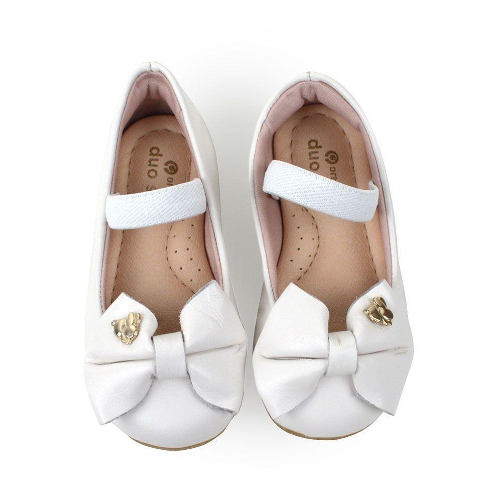 Sapato Infantil Feminino Molekinha Branco 2528.101 – Facily