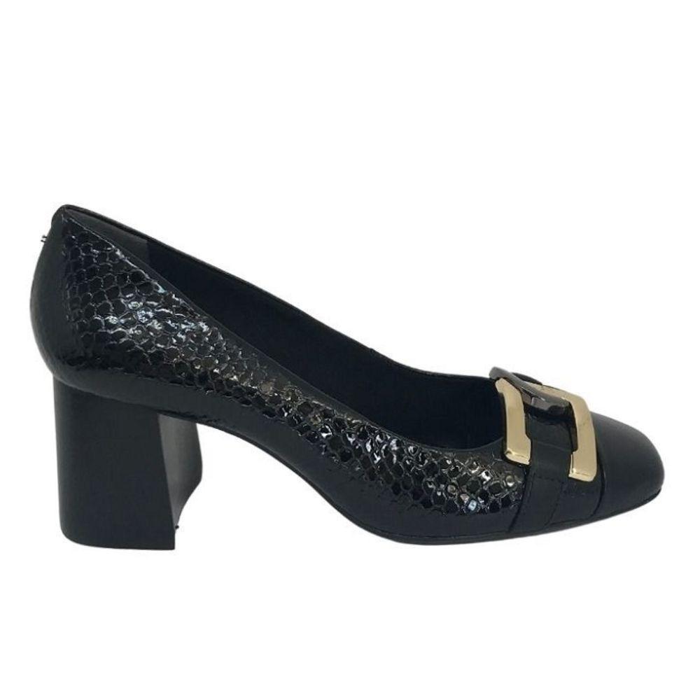 Compre Scarpin Couro Jorge Bischoff Estampado Caramelo Jorge Bisch Online