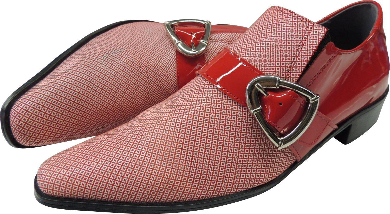 Sapato Masculino Em Couro Social Executivo Vermelho Xadrez Veneza  Collection - ART SAPATOS - Sapato Social Masculino - Magazine Luiza