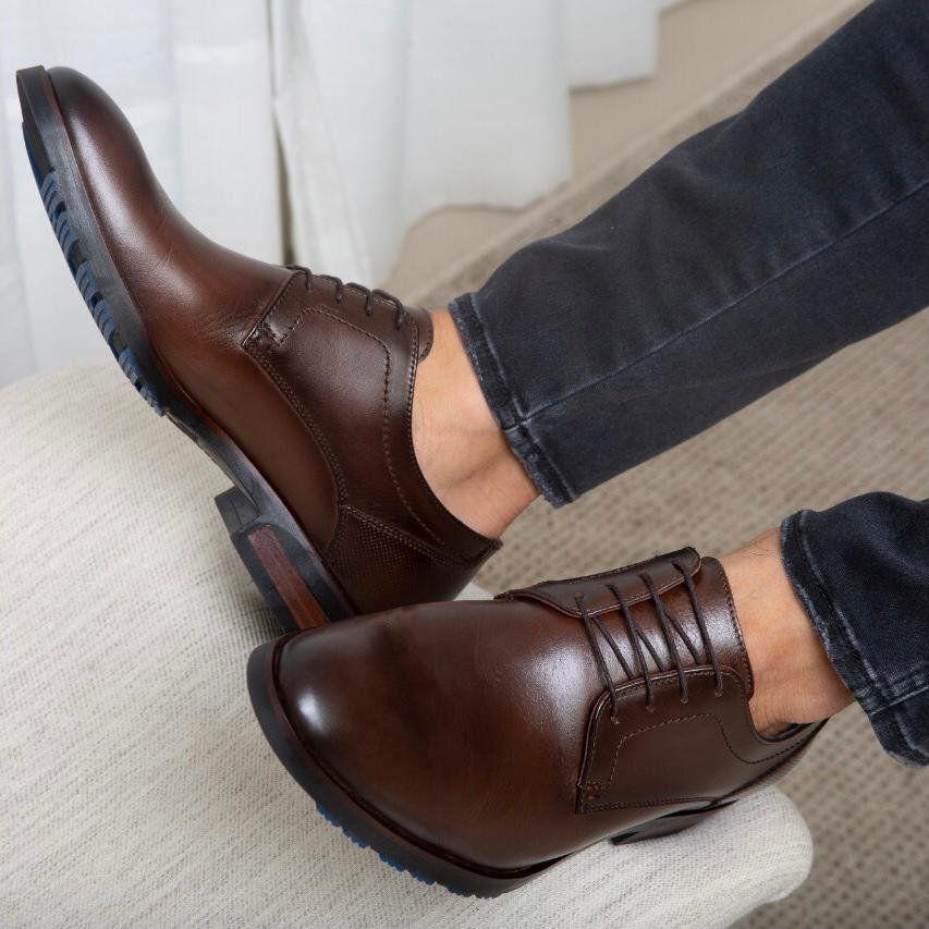 Sapato Masculino Social Mônaco Em Couro Látego Café Savelli - Savelli  Calçados - Sapato Social Masculino - Magazine Luiza