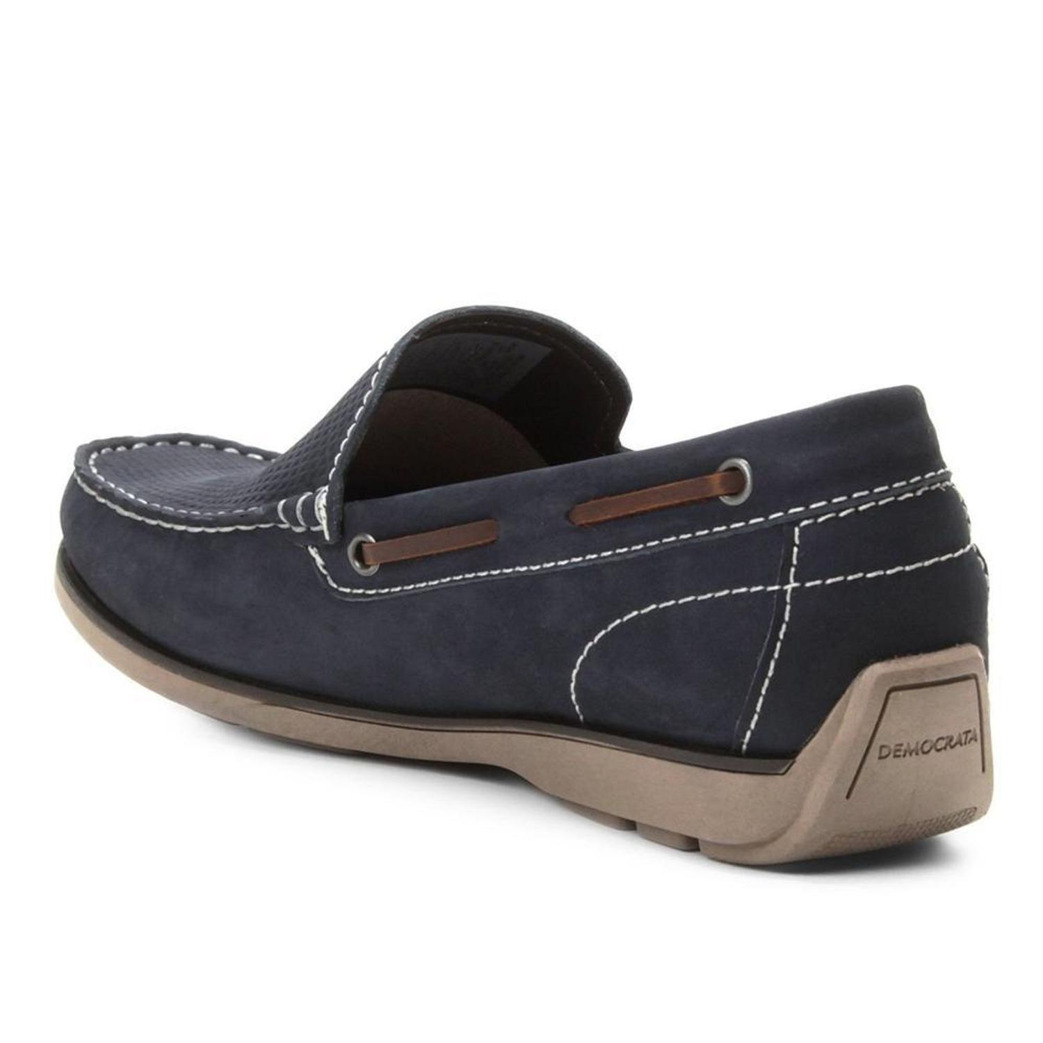 Sapato Mocassim Democrata 135102 - Cor: Azul - Tamanho: 40 - Mocassim  Masculino - Magazine Luiza