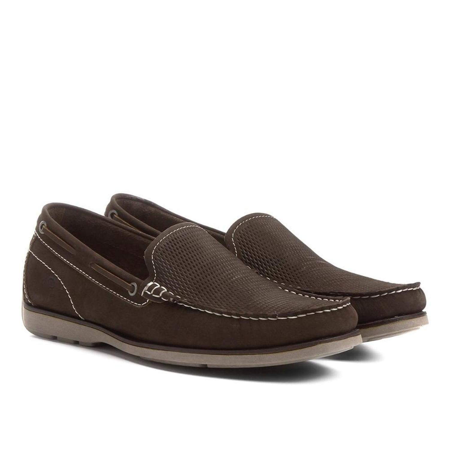 Sapato Mocassim Democrata 135102 - Cor: Café - Tamanho: 40 - Mocassim  Masculino - Magazine Luiza