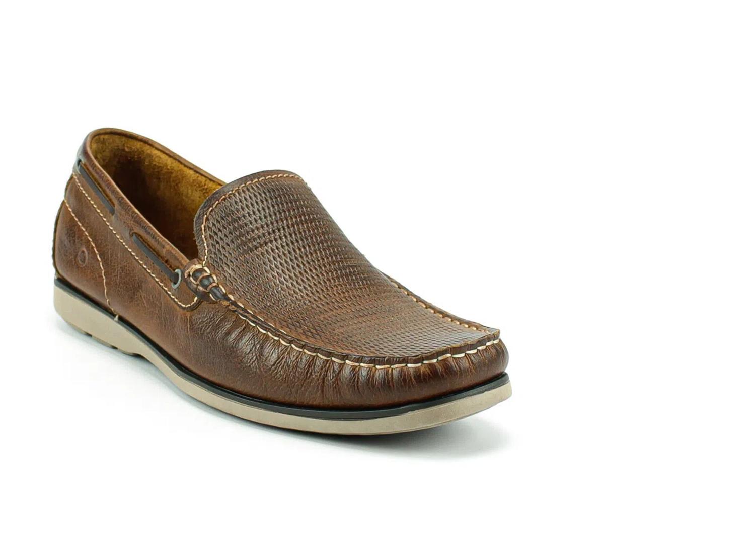 Sapato Mocassim Democrata 135102 - Cor: Conhaque/Carvalho- Tamanho: 40 -  Mocassim Masculino - Magazine Luiza