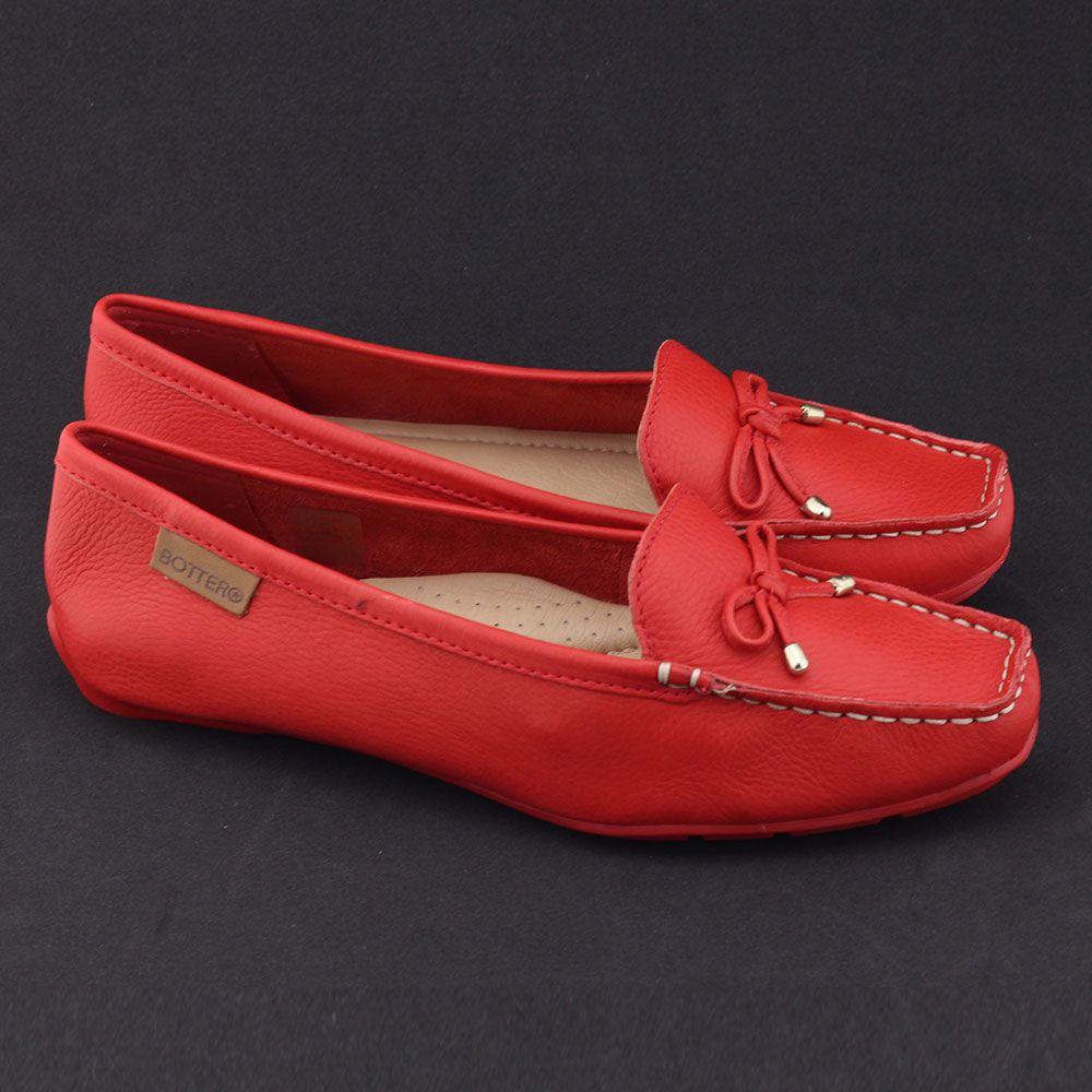 Mocassim Bottero Sapato Vermelho Bottero Mocassim Bottero Vermelho
