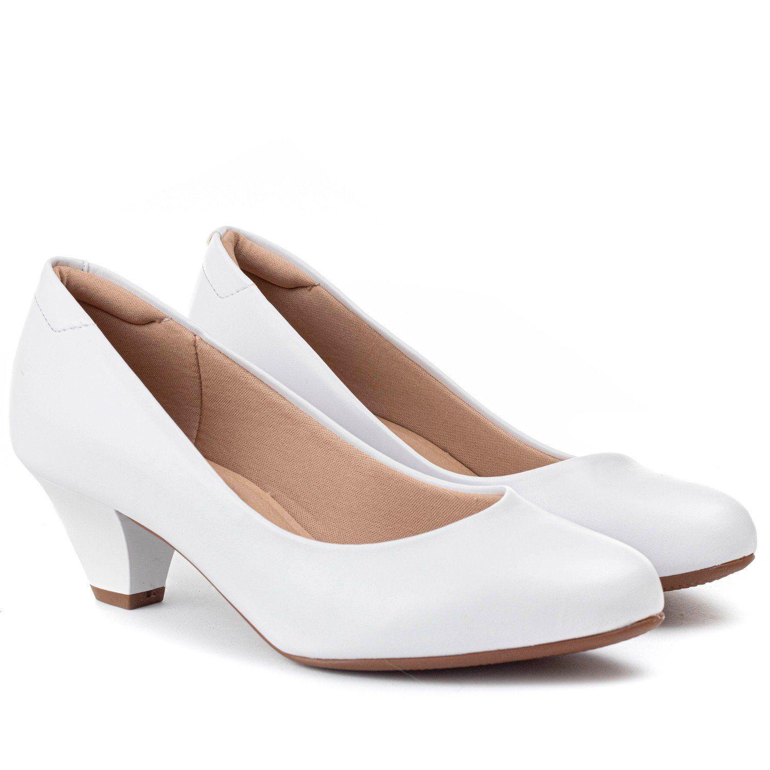 sapato branco modare