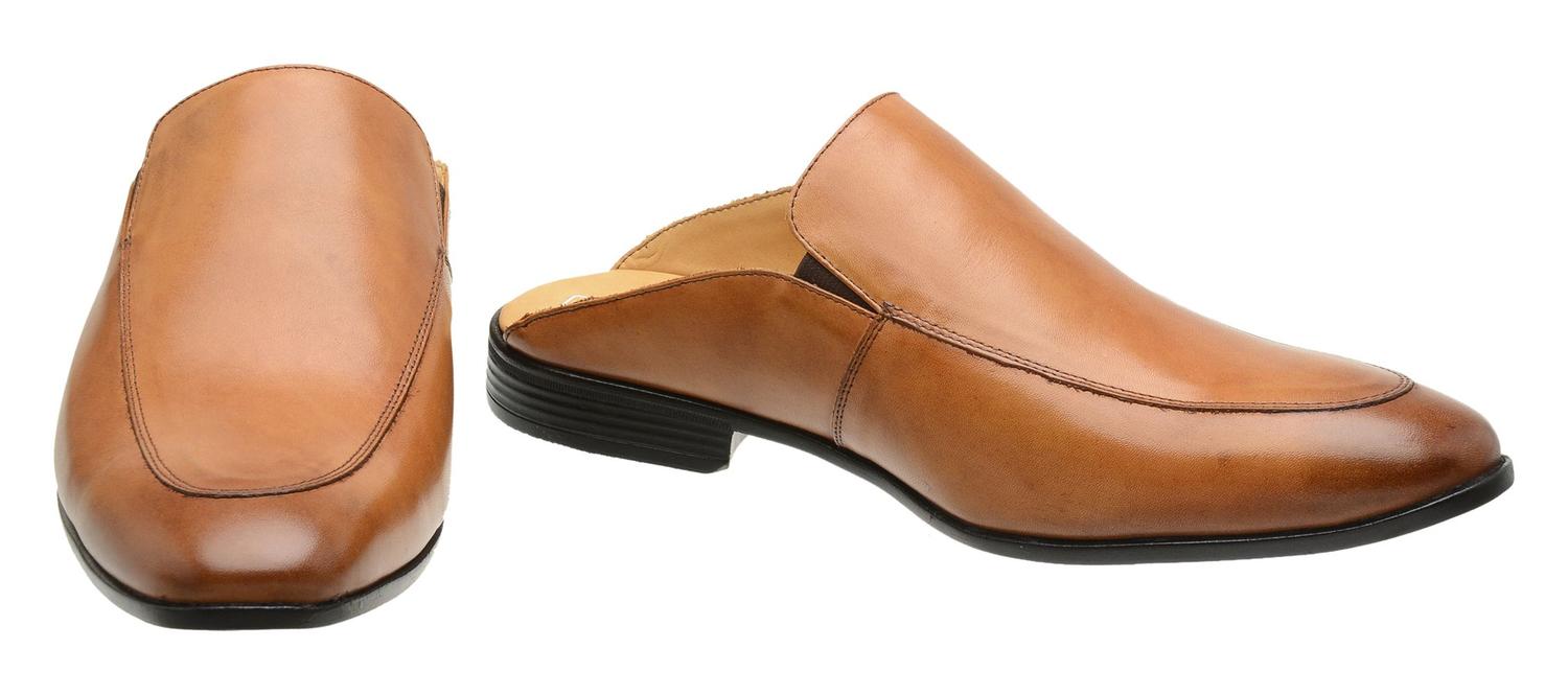 Sapato Mule Slipper Masculino Malbork Couro Liso Caramelo 58845 CARAMELO - Calçados Masculinos - Magazine Luiza