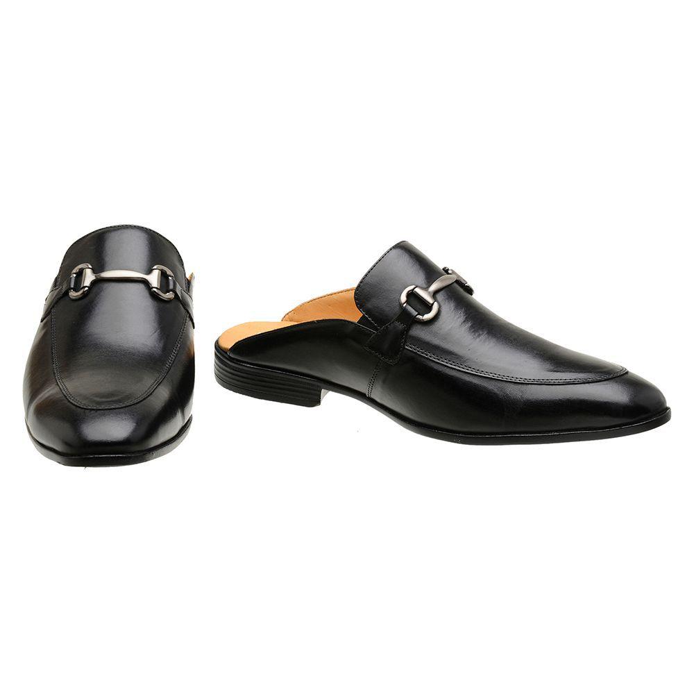 Sapato Mule Slipper Masculino Malbork Em Couro Preto 58849 PRETO - Mule  Masculino - Magazine Luiza