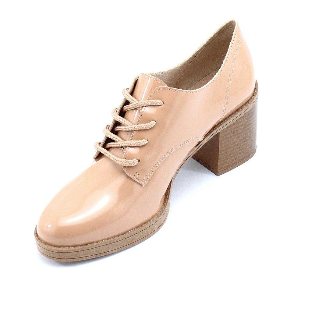 sapato oxford beira rio conforto verniz