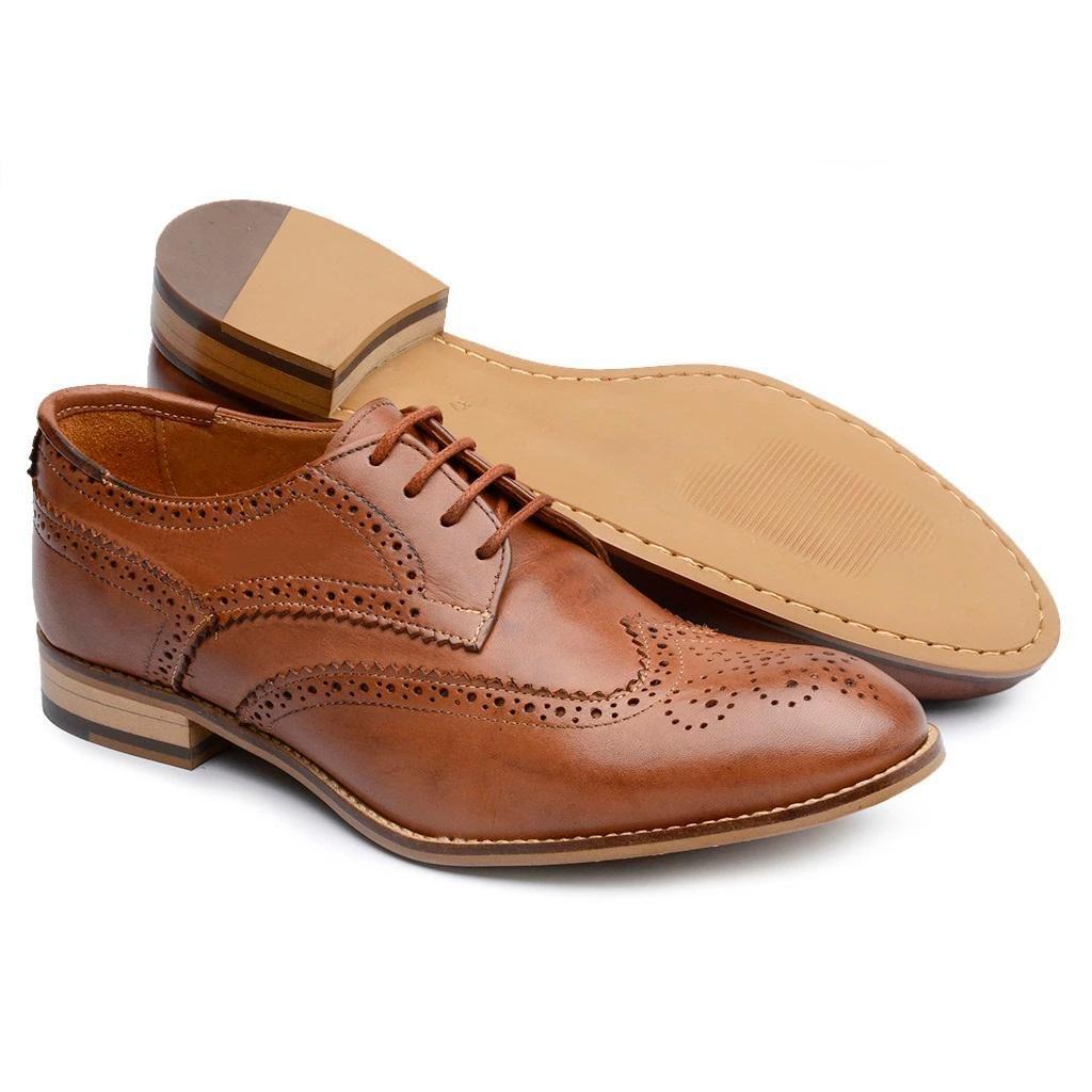 Sapato Oxford Jacometti Derby Couro Feminino Bico Redondo - Oxford Feminino  - Magazine Luiza