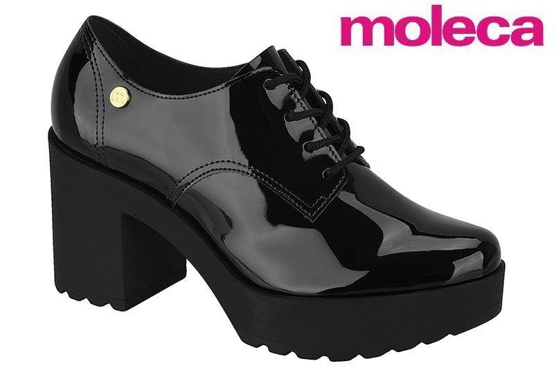 Oxford Sapato Social Envernizado Sapato Oxford Moleca Feminino