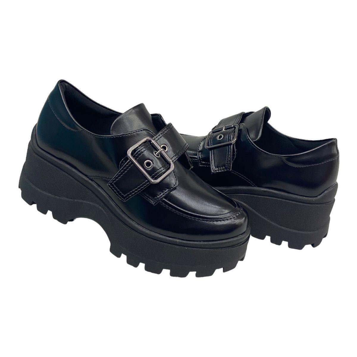 Sandalia Quiz Salto Tratorado Sapato Oxford Feminino Oxford