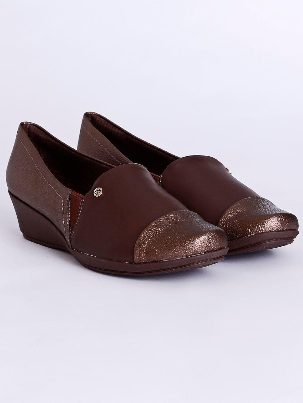 Sapato Salto Anabela Piccadilly Feminino Marrom - Sapato Casual Feminino -  Magazine Luiza