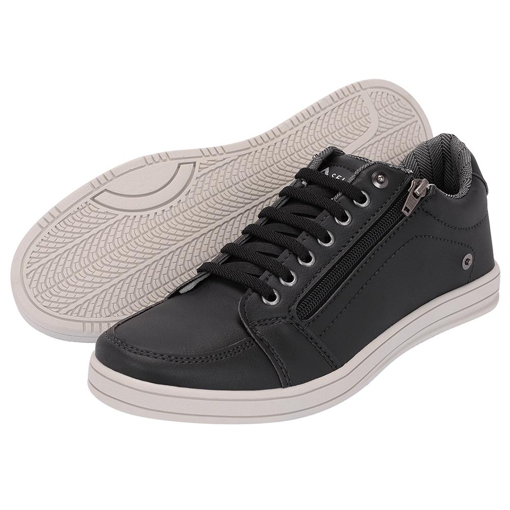 sapatenis masculino com ziper lateral