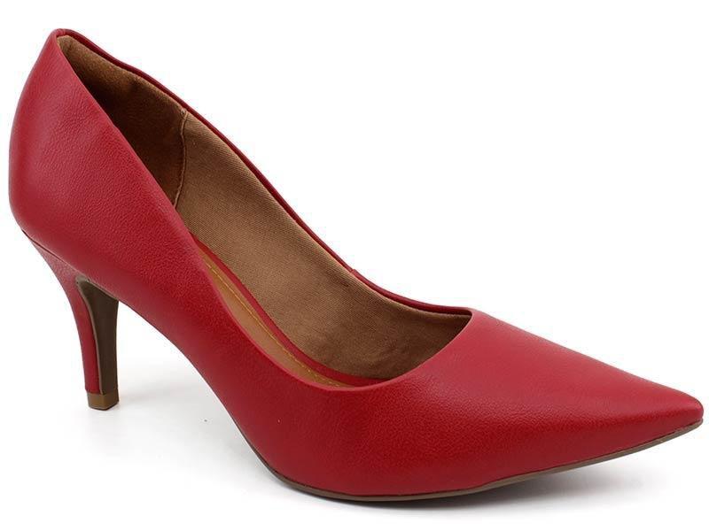 sapato feminino scarpin vermelho