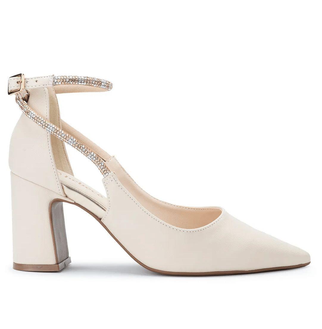Bebece Sapatos Paqueta Feminino Off White Scarpin Da BebecÃª