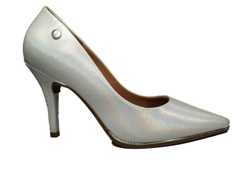 sapato scarpin prata