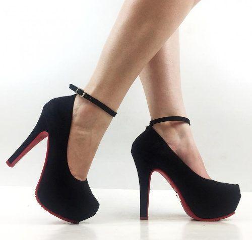 sapato scarpin meia pata