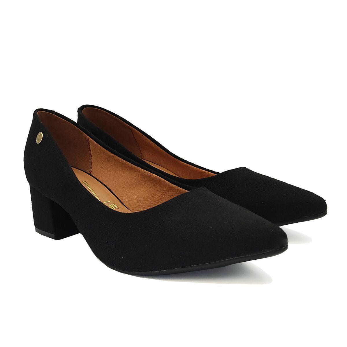 Social Feminino Scarpin Vizzano Sapato Social De Salto Baixo