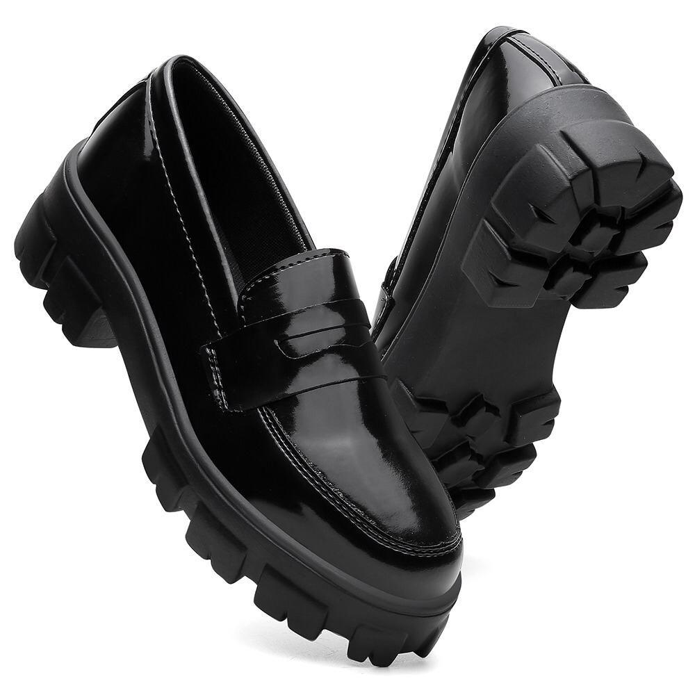 Sapato Fechado Sapato Basico Preto Feminino Sapato Fechado