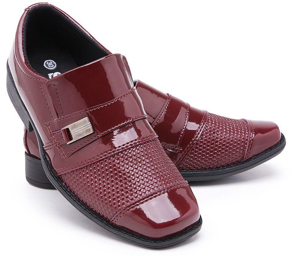sapato de verniz vermelho infantil