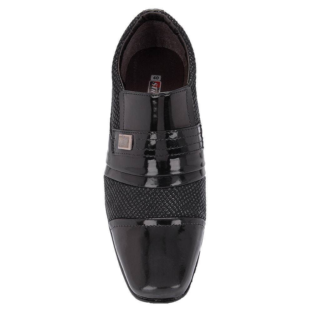 Sapato Social Masculino Clássico Detalhado Verniz Khaata Preto - Sapato  Social Masculino - Magazine Luiza