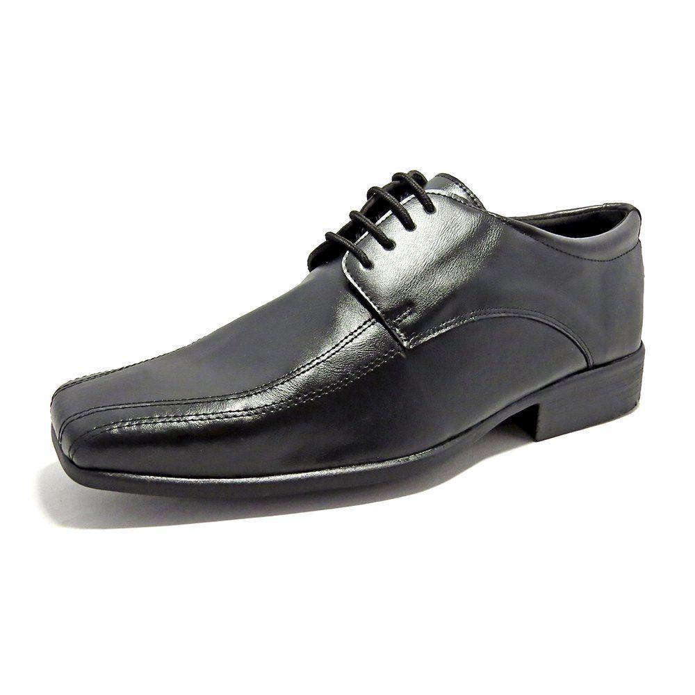Sapato Social Masculino 801 Preto Fosco Com Atacador Schiareli | Schiareli  Calçados