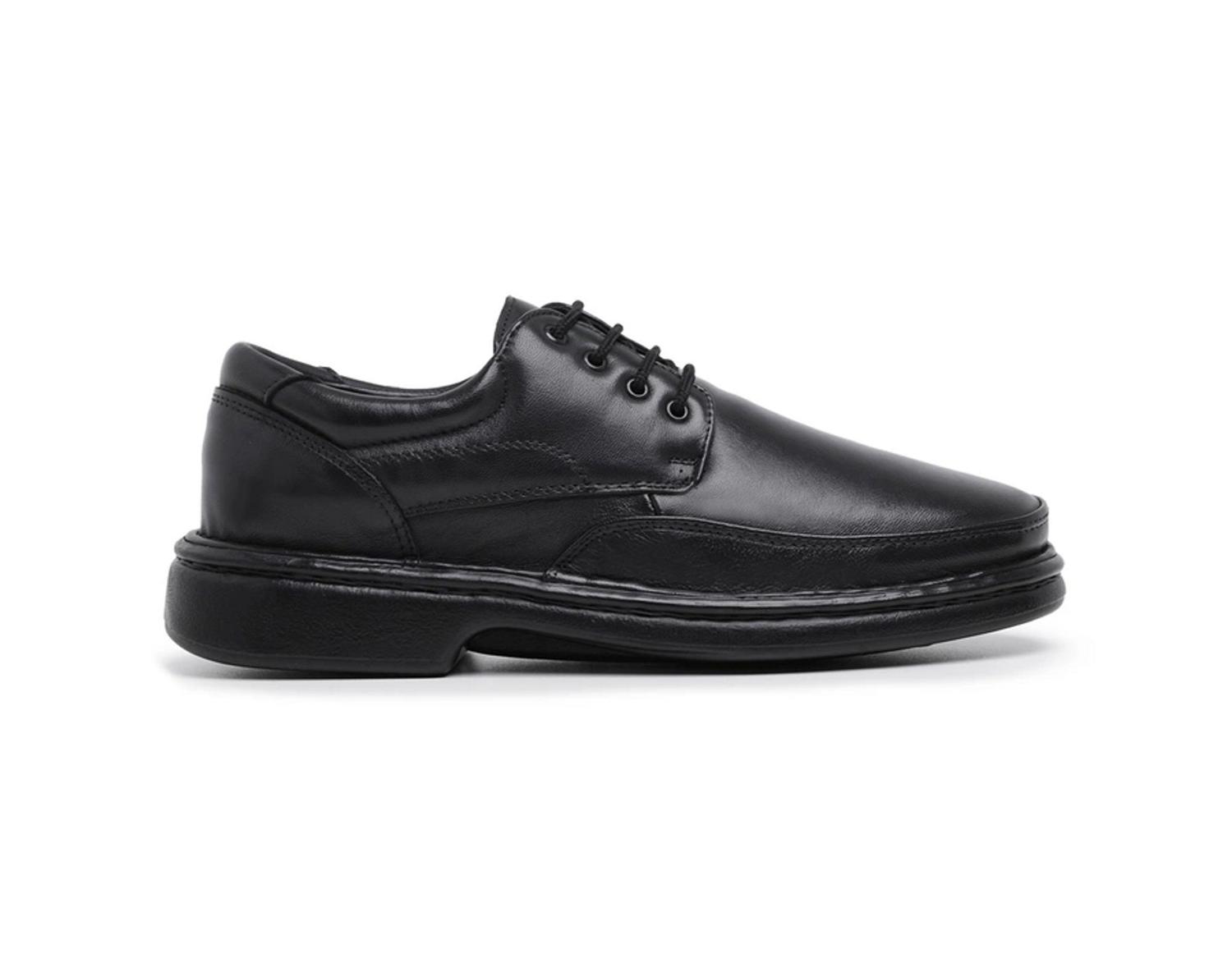 Sapato Social Masculino Conforto De Amarrar Em Couro Comfort Shoes Ref  .6032 - Sapato Social Masculino - Magazine Luiza
