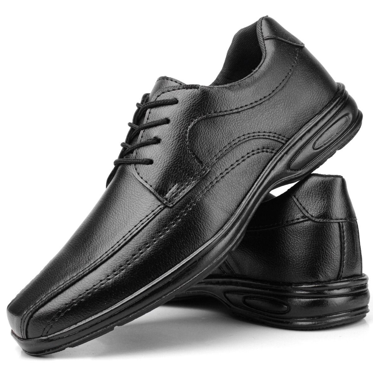 Sapato Social Masculino Couro Confortável Preto e Marrom o Melhor