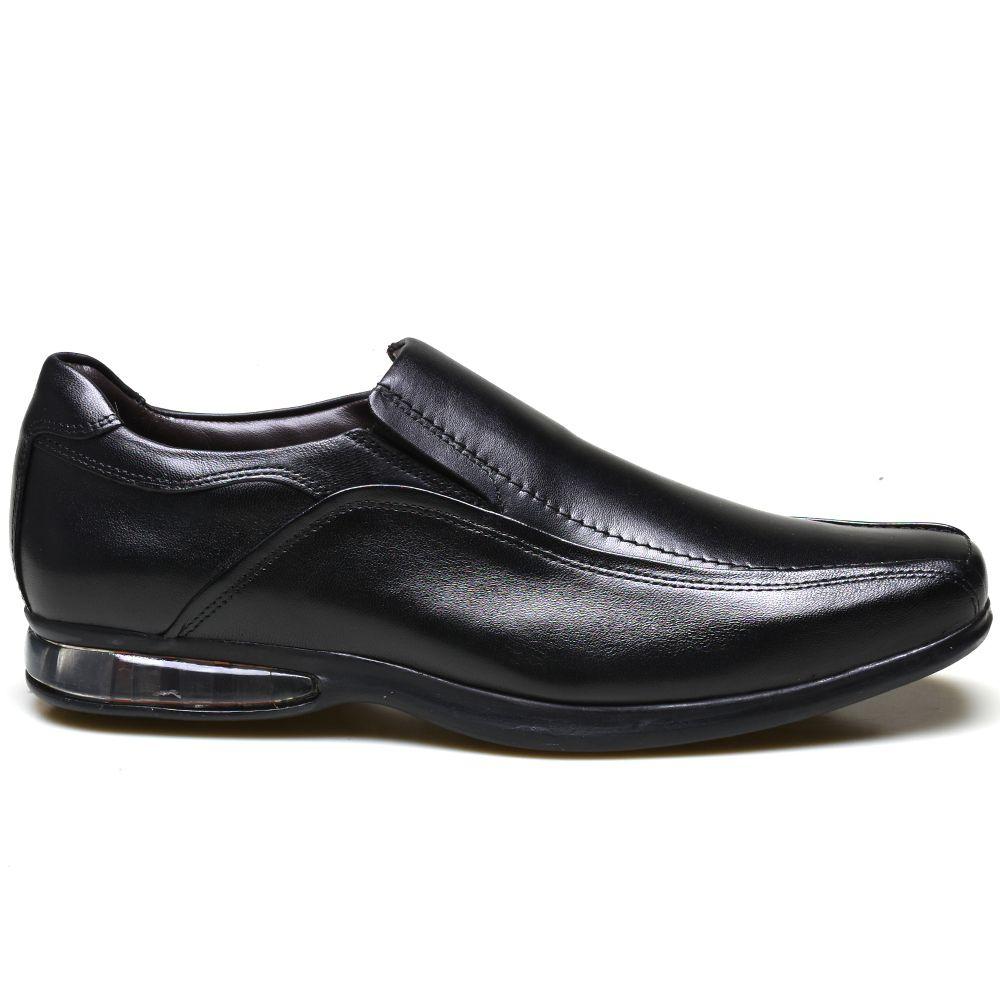 Sapato Social Masculino em Couro Nobre Calvest Supertech Air 3350C632 - Preto - Sapato Social Masculino - Magazine Luiza