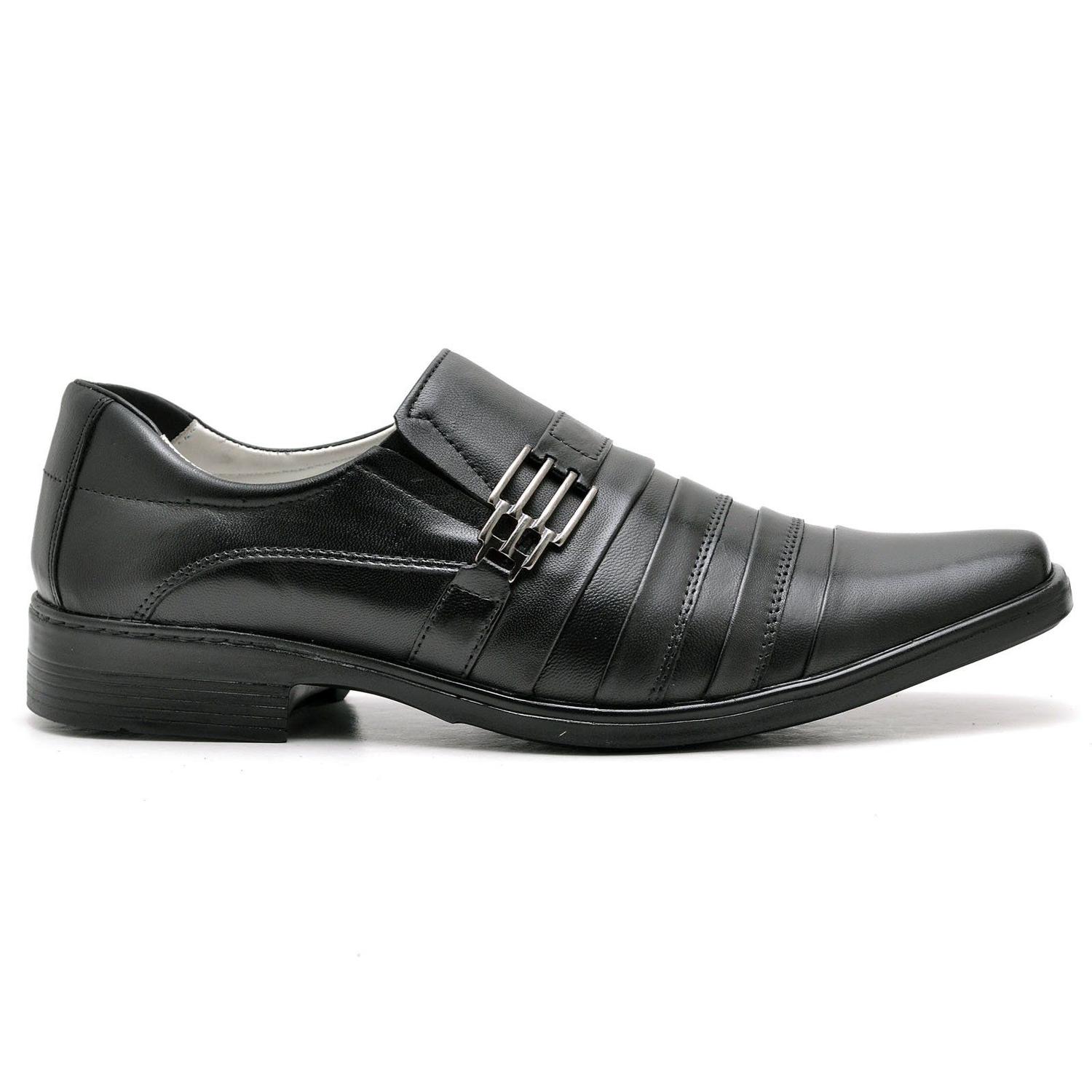 Sapato Social Masculino em Couro Ranster 010-PRETO - Outros Moda e  Acessórios - Magazine Luiza
