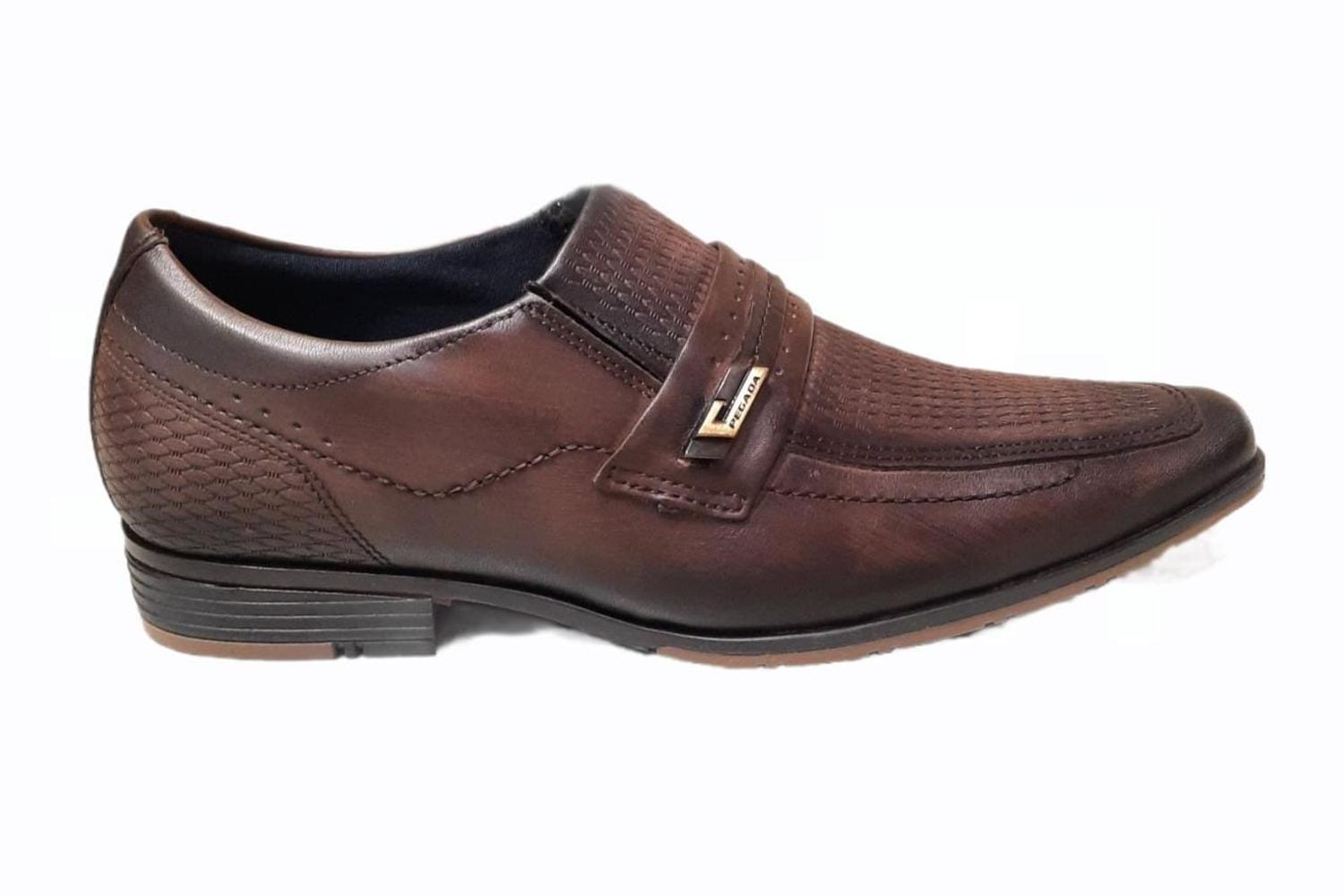 Sapato Social Cadarço Pegada Masculino - Cravo