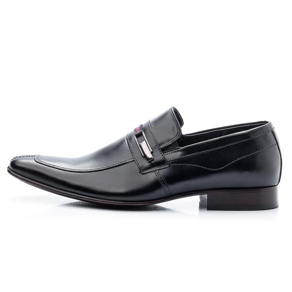 Sapato Social Masculino Pierrô modelo Italiano couro cor preto com solado  de couro - Calçados Masculinos - Magazine Luiza