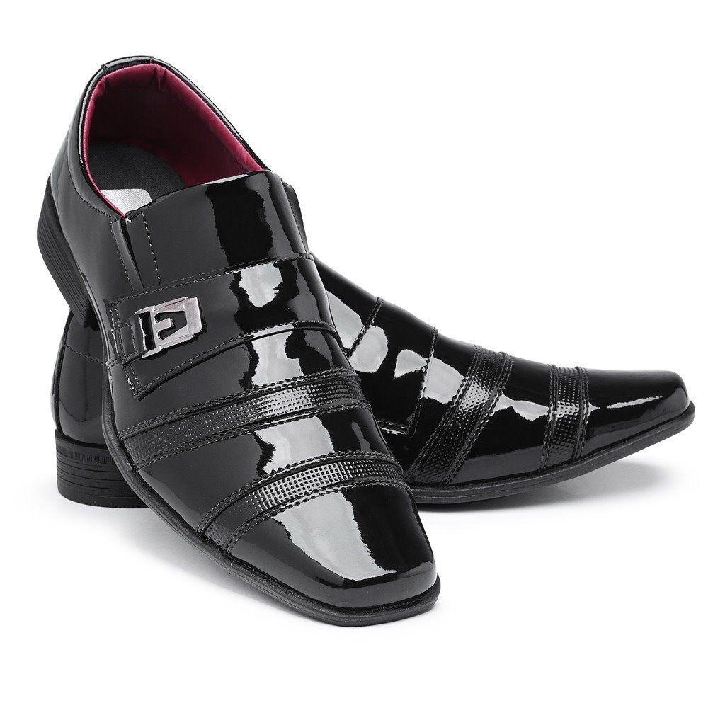 Sapato Social Masculino Verniz Bico Fino Para Casamento Confortavél - Gugi  Calçados - Sapato Social Masculino - Magazine Luiza