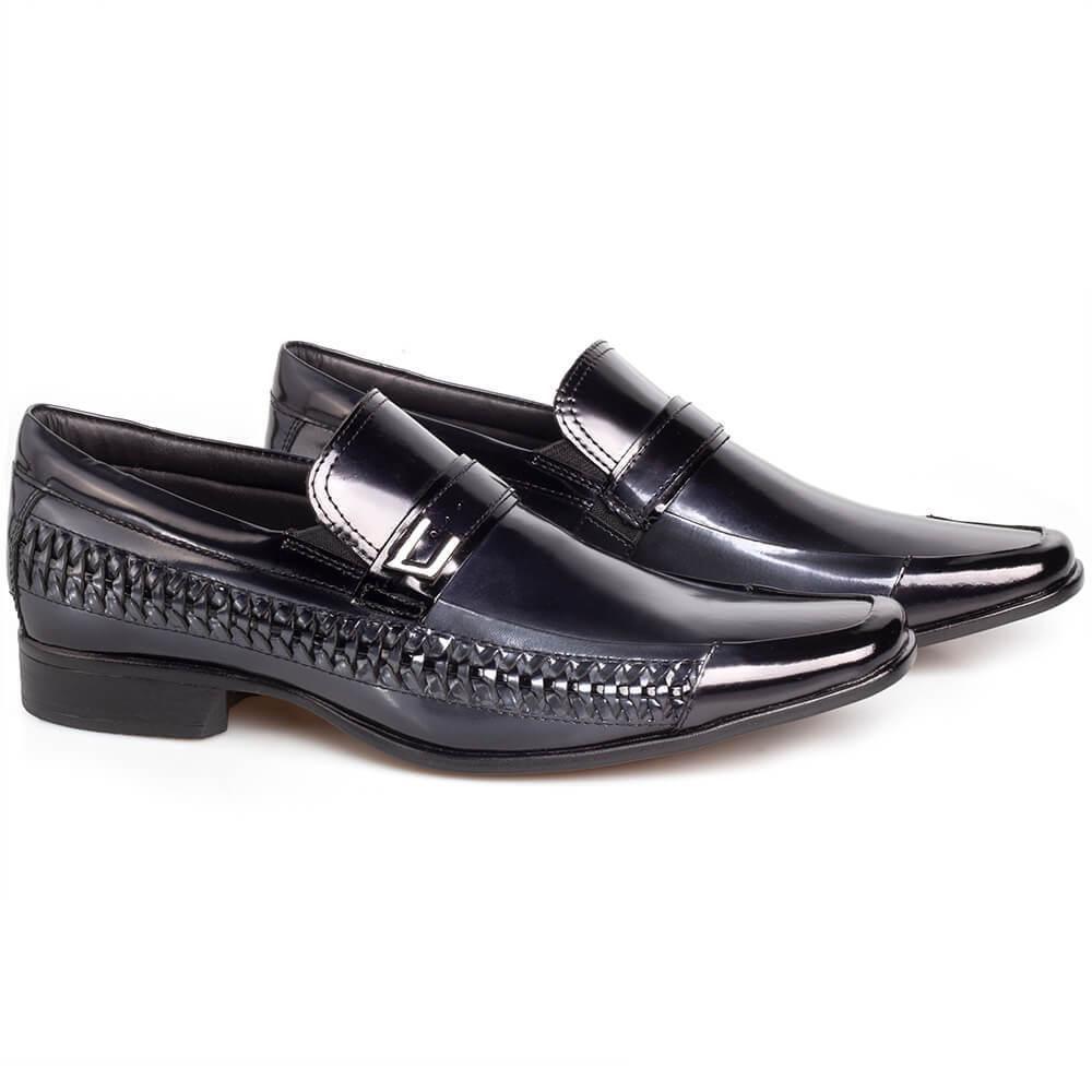 Sapato Social Rafarillo Masculino Couro Bico Quadrado Verniz - Sapato Social  Masculino - Magazine Luiza
