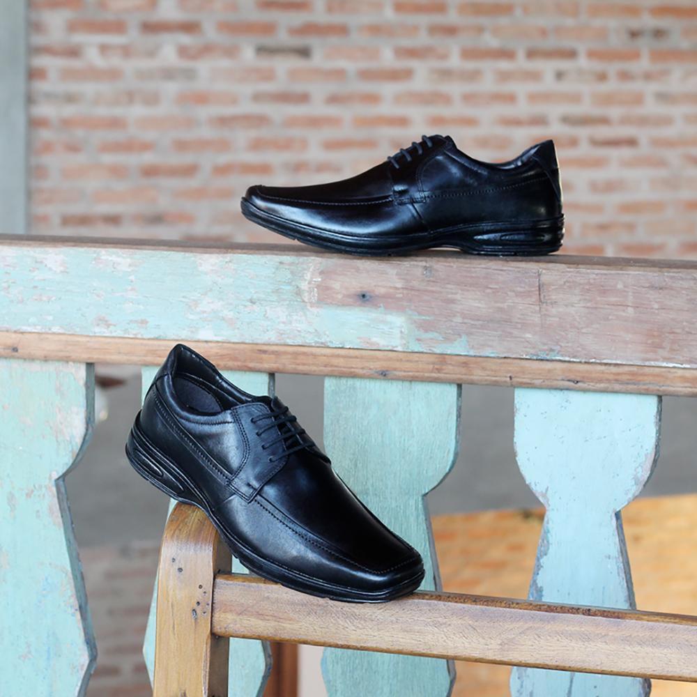 Sapato Social Tonifran Preto Masculino 4025 - Kit Masculino - Magazine Luiza