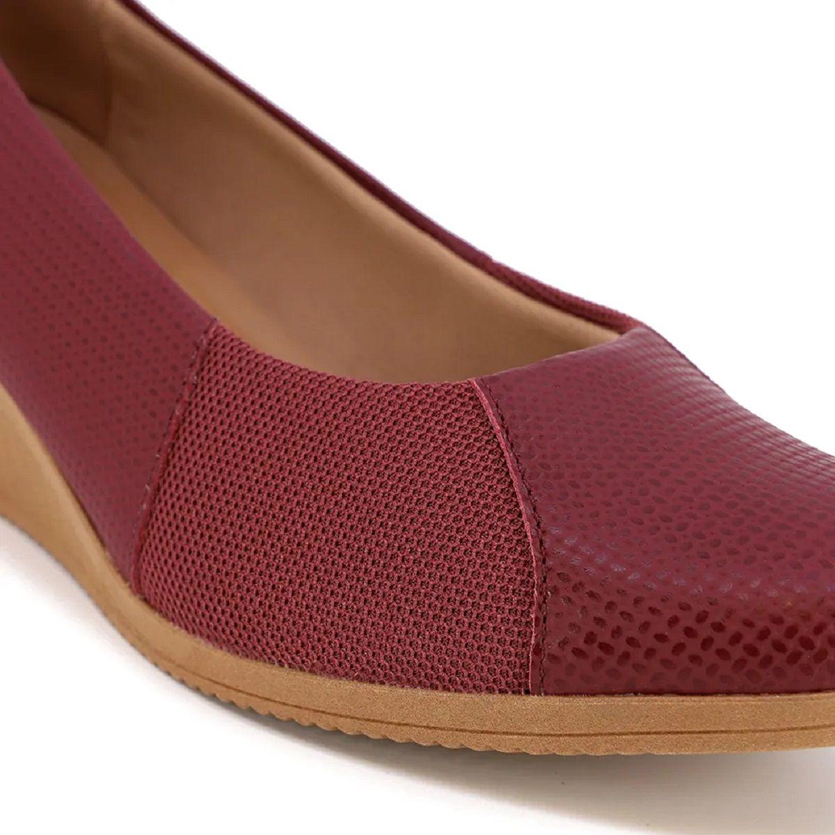 Sapato Usaflex Anabela Tresse com Tecnologia para Joanetes