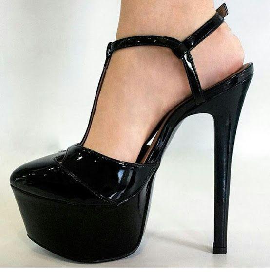 Sapatos femininos scarpins plataforma salto 15 Preto - Viviany Leal Store -  Scarpin Feminino - Magazine Luiza