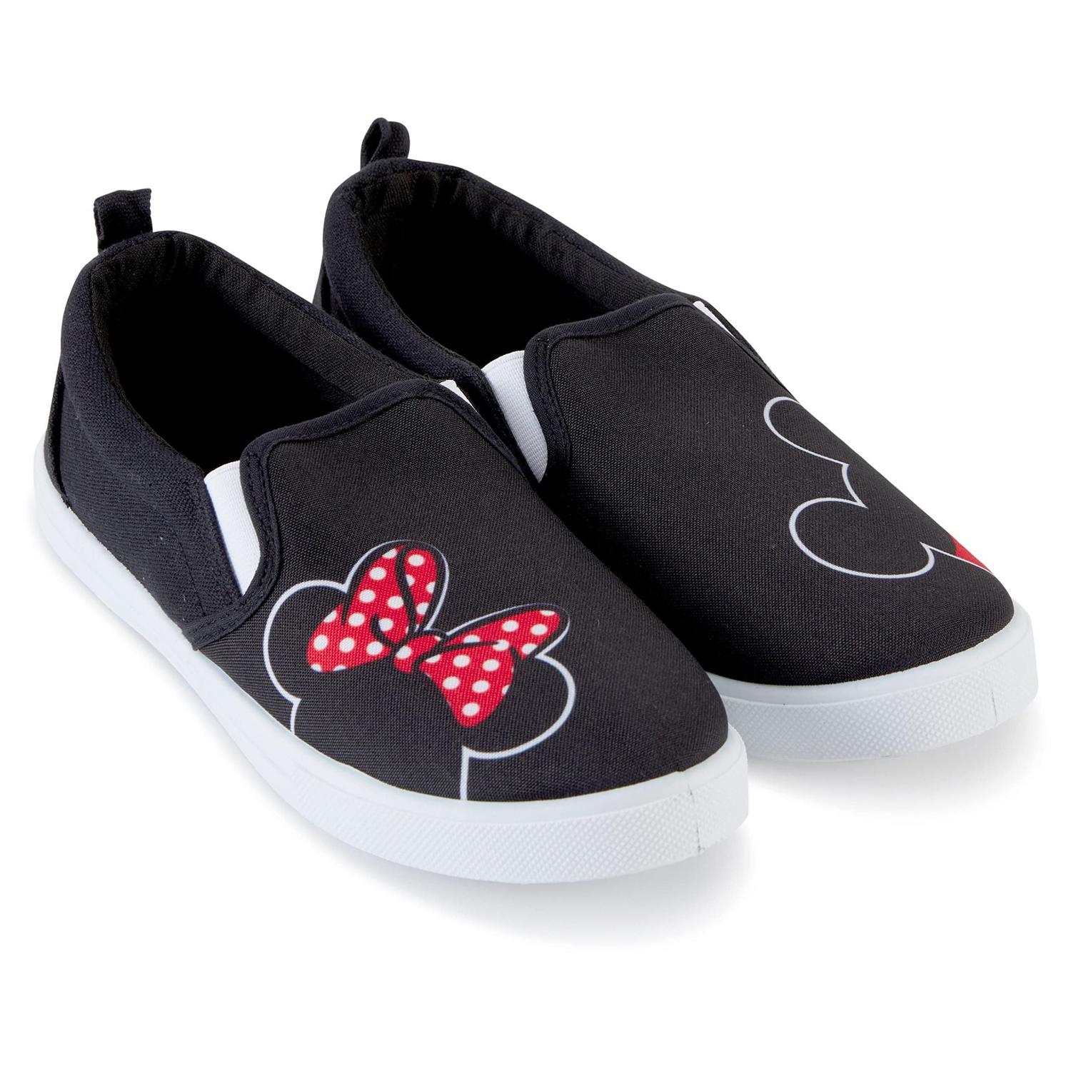 Sapatos Slip On Disney Mickey e Minnie para Mulheres Sapato