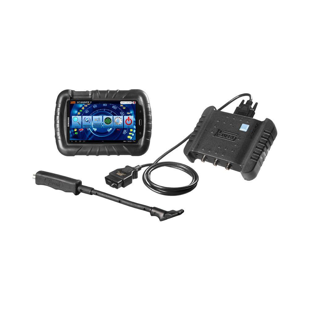 Scanner 3 Scope Automotivo Com Tablet Osciloscópio Digital Raven CDO