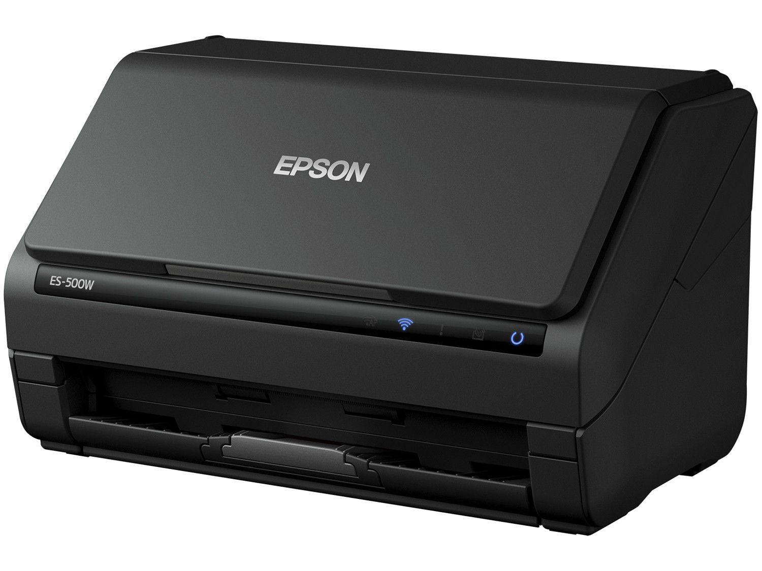 Scanner de Mesa Epson WorkForce ES500W Colorido Wireless 600dpi