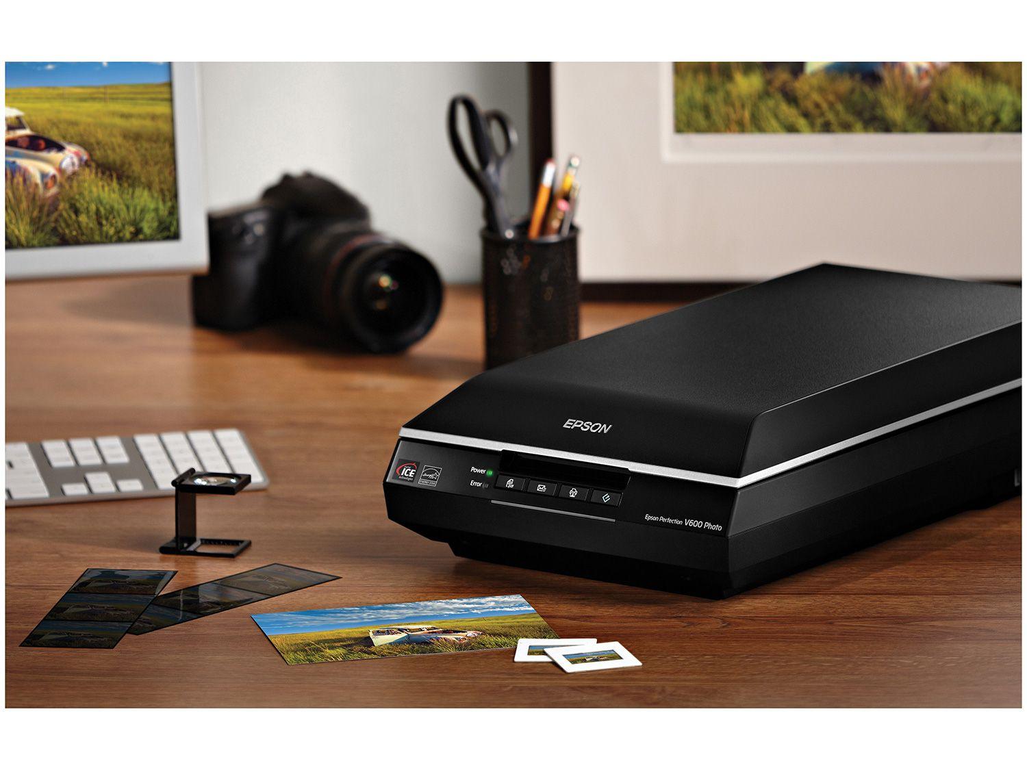 Scanner Fotográfico Epson Perfection V600 Colorido 6400dpi Scanner