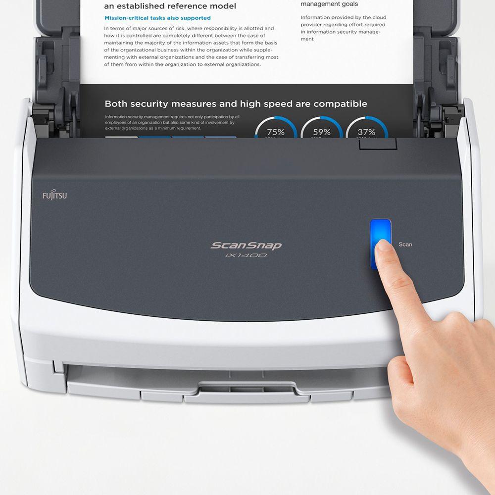 Scanner Fujitsu ScanSnap IX1400 A4, Duplex, 40ppm, Colorido