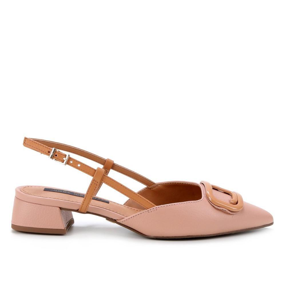 Scarpin Couro Jorge Bischoff Bico Fino Salto Baixo - Scarpin Feminino -  Magazine Luiza